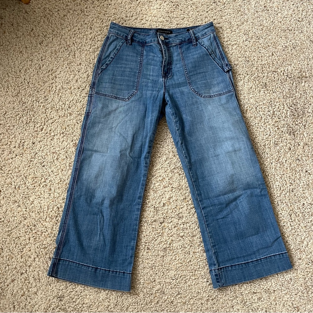 Santuary wide leg cropped jean